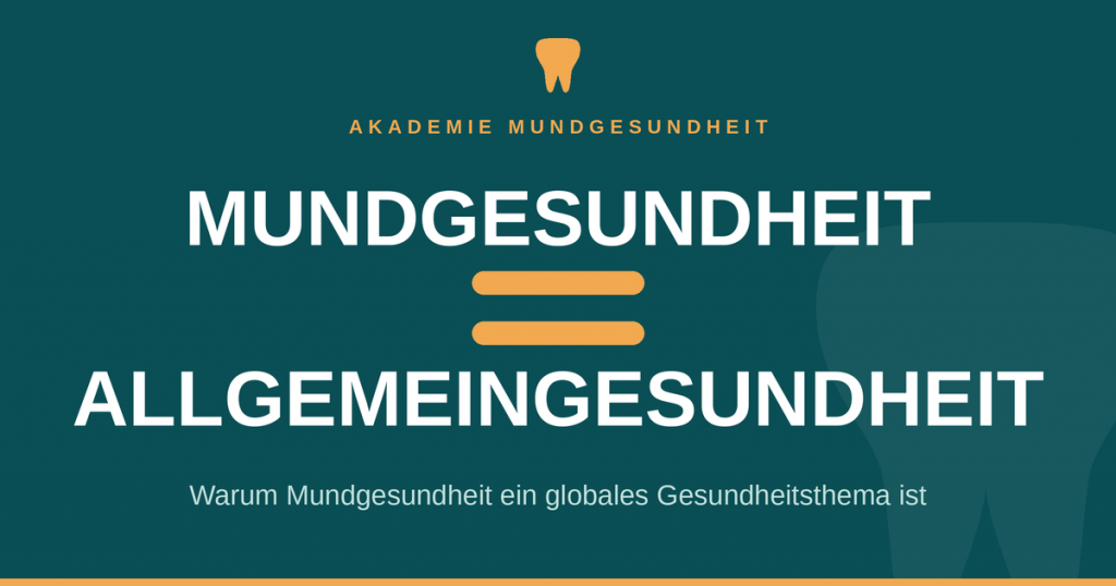 Mundgesundheit = Allgemeingesundheit – Titelbild Blogbeitrag Akademie Mundgesundheit